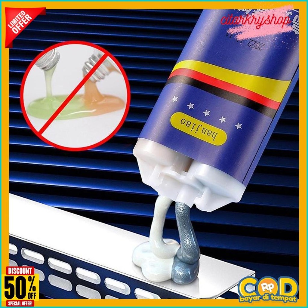 

100G Untuk Reparasi Mobil / Rumah (Lem Besi Kayu Kaca Plastik Karet Metal)Lem Perekat Super Pasta Perbaikan Metal Casting Glue Diskon