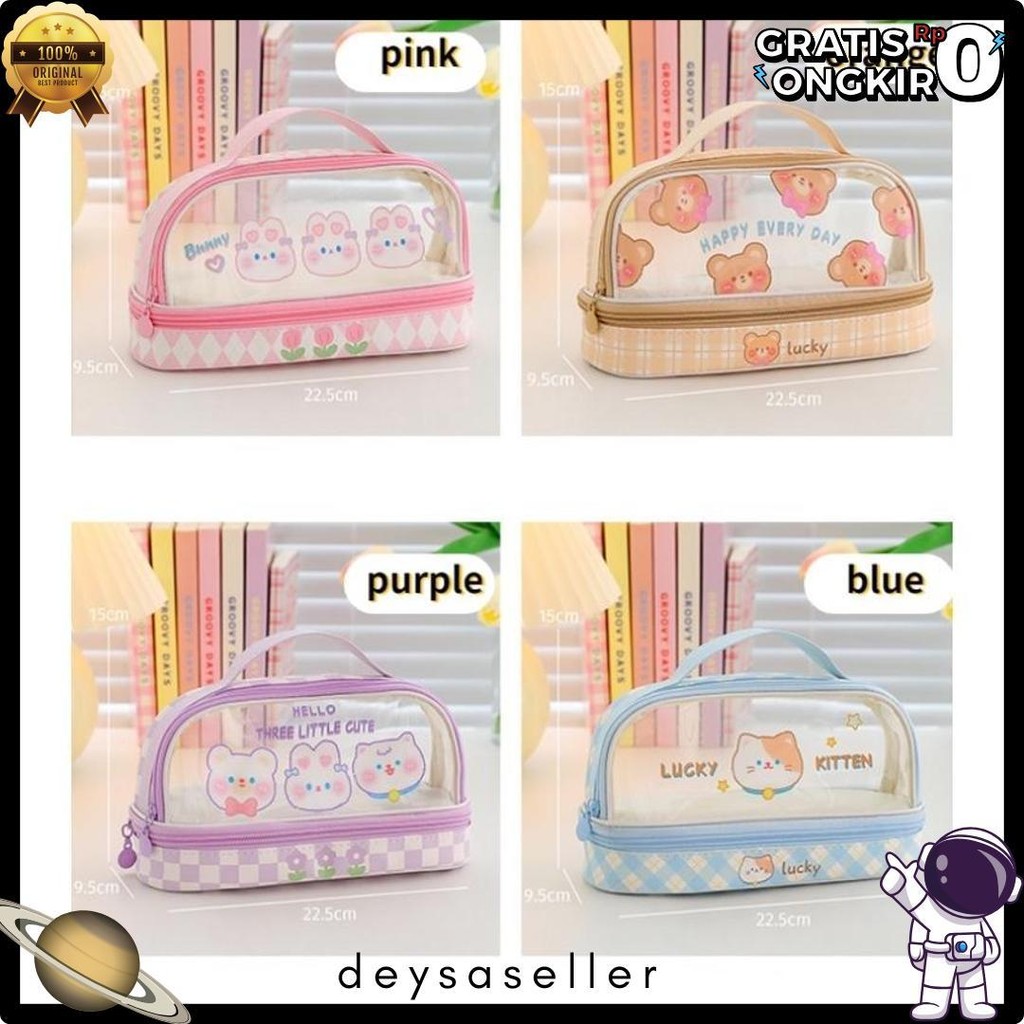 

Kartun Baru Kapasitas Pen Bag Storage Bag Untuk Mahasiswa Sma Junior Portable Cute Simple Stationery Box Terlengkap Dan Termurah