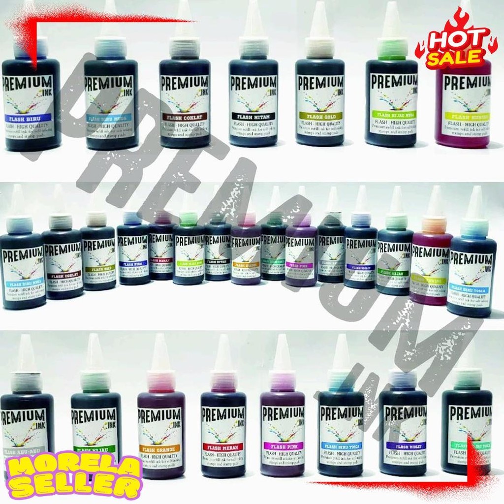 

Tinta Stempel Flash Otomatis 15 Varian Warna Kualitas Premium - Flash Ink Premium - Tinta Flash Refill Isi 100 Ml Diskon