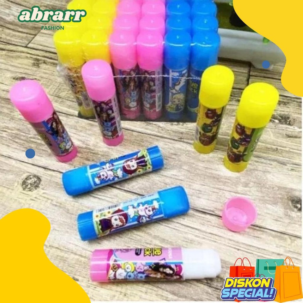 

(24Buah) Lem Stik 10Grm / Glu Stik Kertas Flash Sale! Diskon Hingga 70%