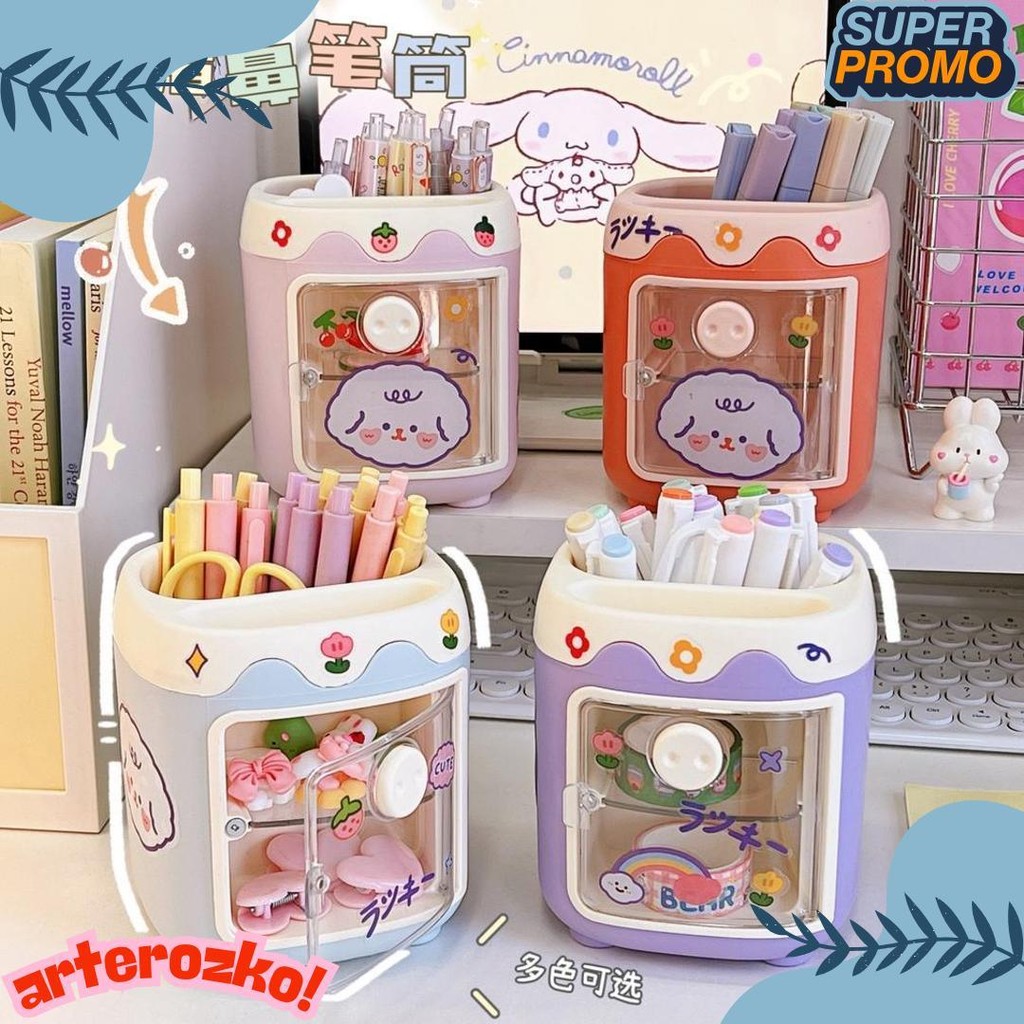 

Modis Multifungsi 2-Tier Laci Kotak Penyimpanan/Multifungsi Lucu Tempat Pena/Kantor Desktop Penyimpanan Pena Case St145 Diskon Setengah Harga