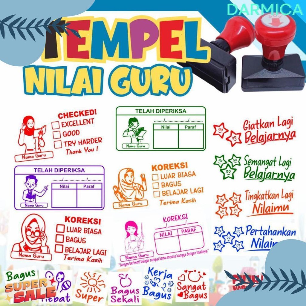 

Stempel Nilai Guru / Penilaian / Koreksi / Checked Flash Sale! Diskon Hingga 70%