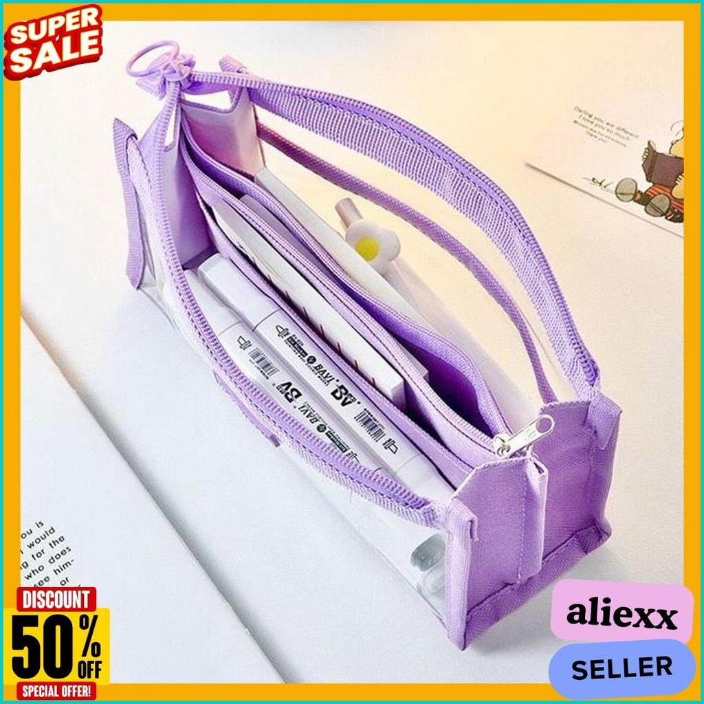 

[Miloli] Kotak Pensil Lechengcai Tempat Pena Kosmetik Kapasitas Besar Pvc Transparant Stationery - F0209 Flash Sale! Diskon Hingga 70%