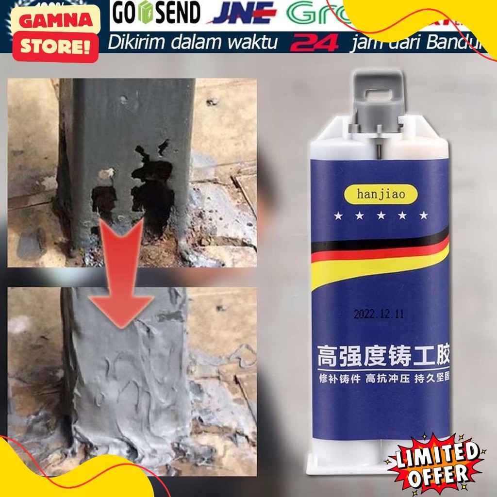 

100G Untuk Reparasi Mobil / Rumah (Lem Besi Kayu Kaca Plastik Karet Metal)Lem Perekat Super Pasta Perbaikan Metal Casting Glue Terlengkap Dan Termurah