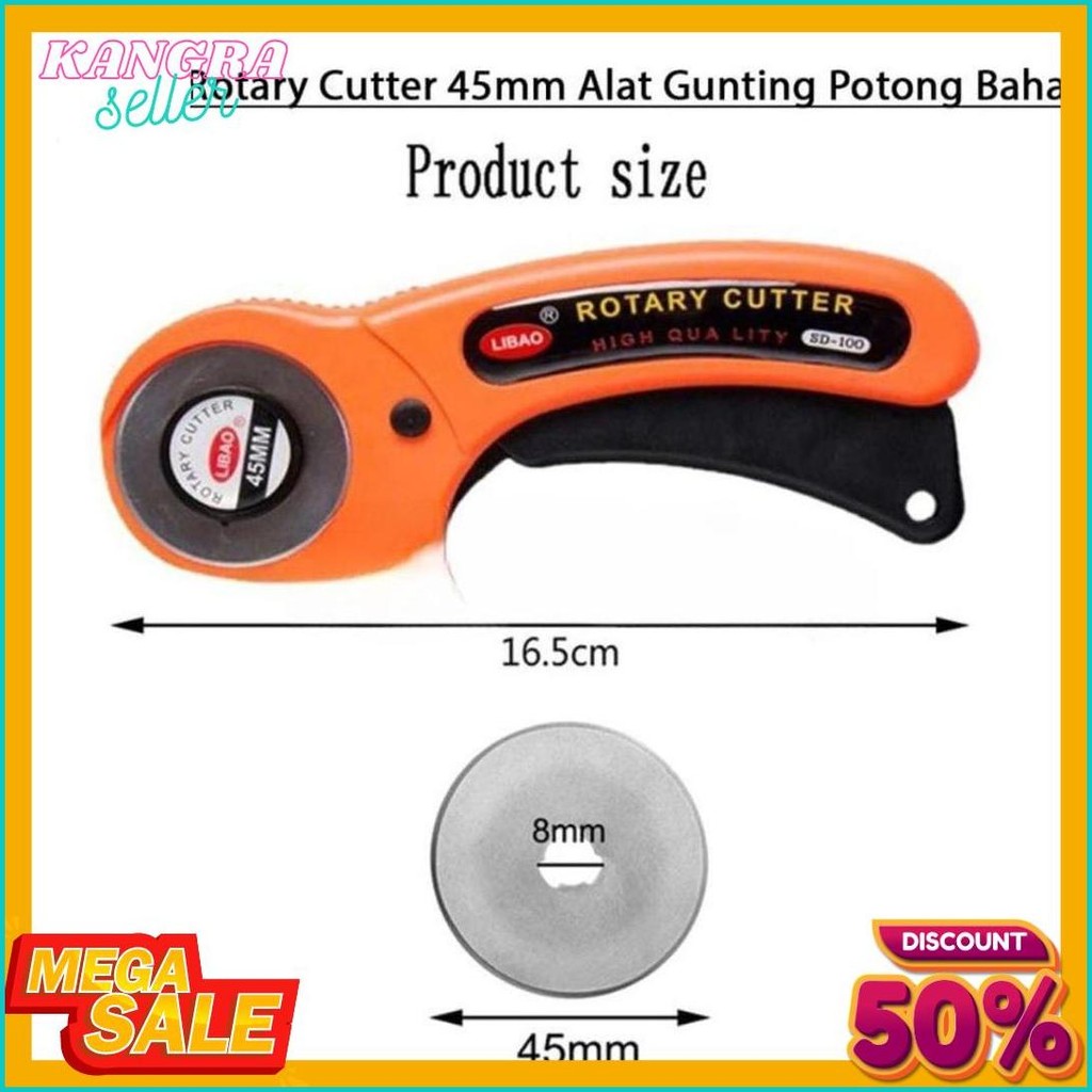 

Rotary Cutter 45Mm / Refill Cutter/ Alat Gunting Potong Bahan Kain Alat Potong Flash Sale! Diskon Hingga 70%