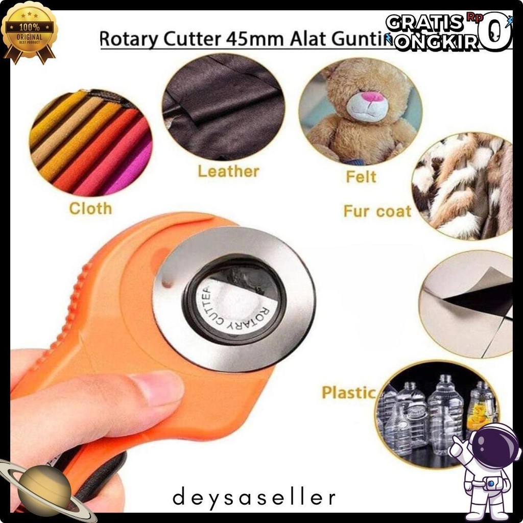 

Rotary Cutter 45Mm / Refill Cutter/ Alat Gunting Potong Bahan Kain Alat Potong Terlaris! Produk Ini Banyak Dicari