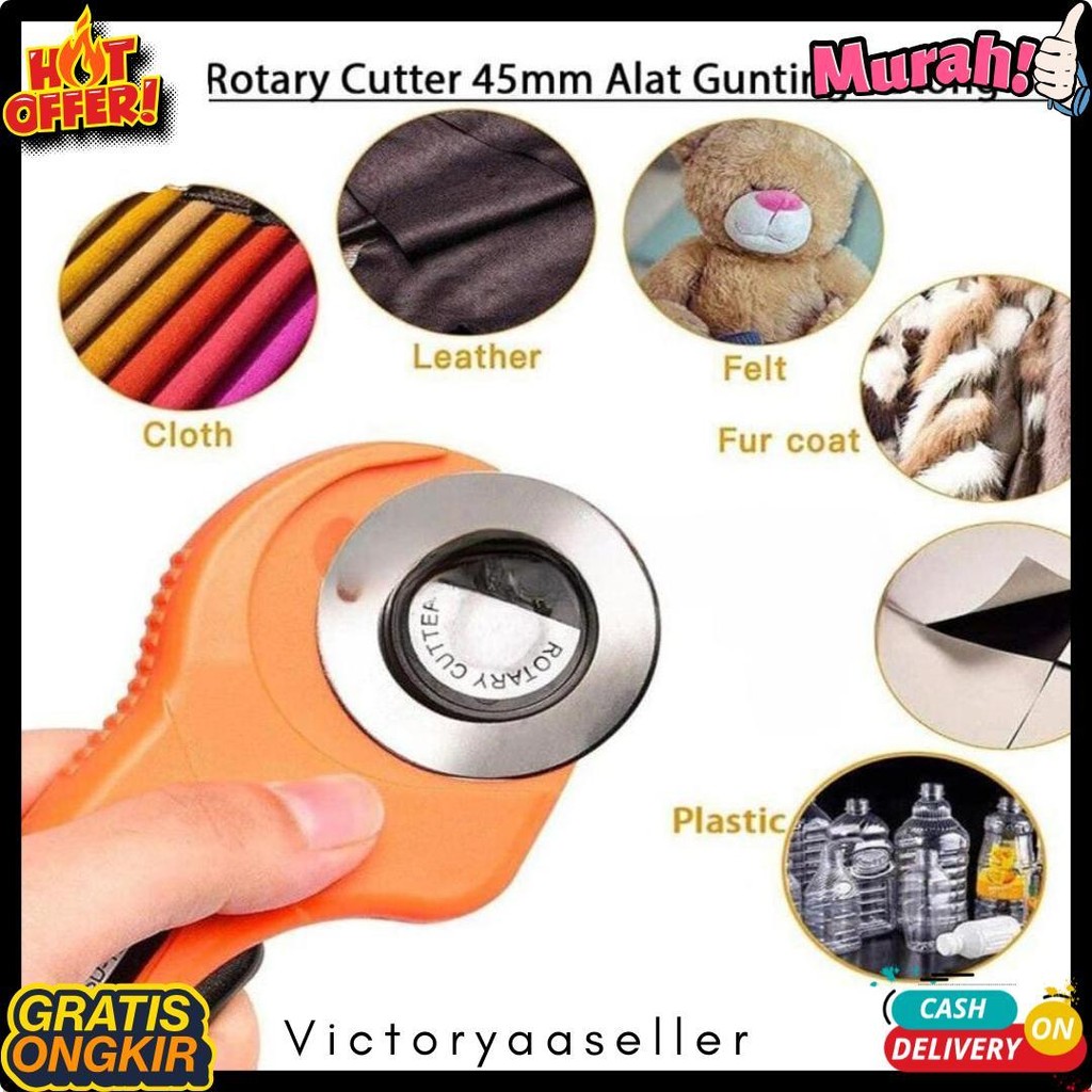 

Rotary Cutter 45Mm / Refill Cutter/ Alat Gunting Potong Bahan Kain Alat Potong Diskon Setengah Harga