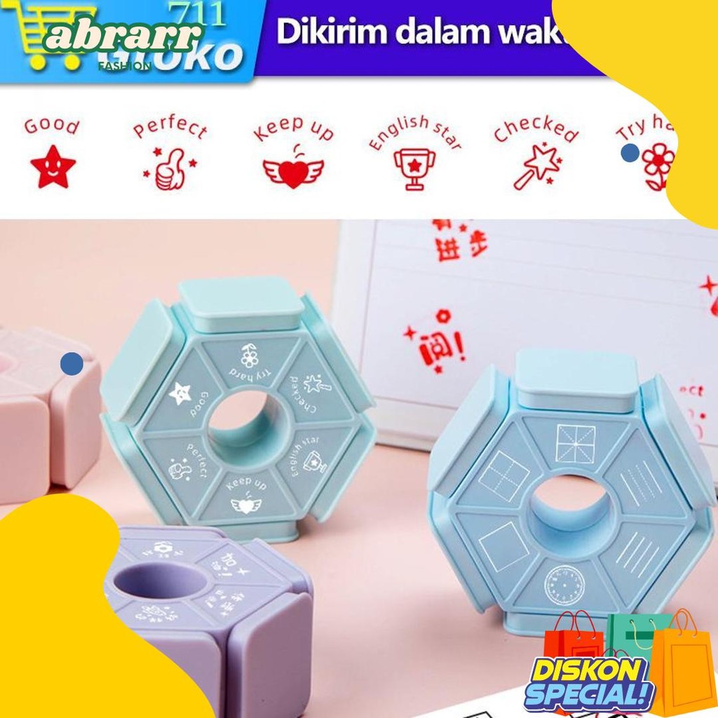 

Stempel Guru Penilaian Bahasa Inggris Teacher Stamp Rewards Sd Tk Anak 6 In 1 Diskon