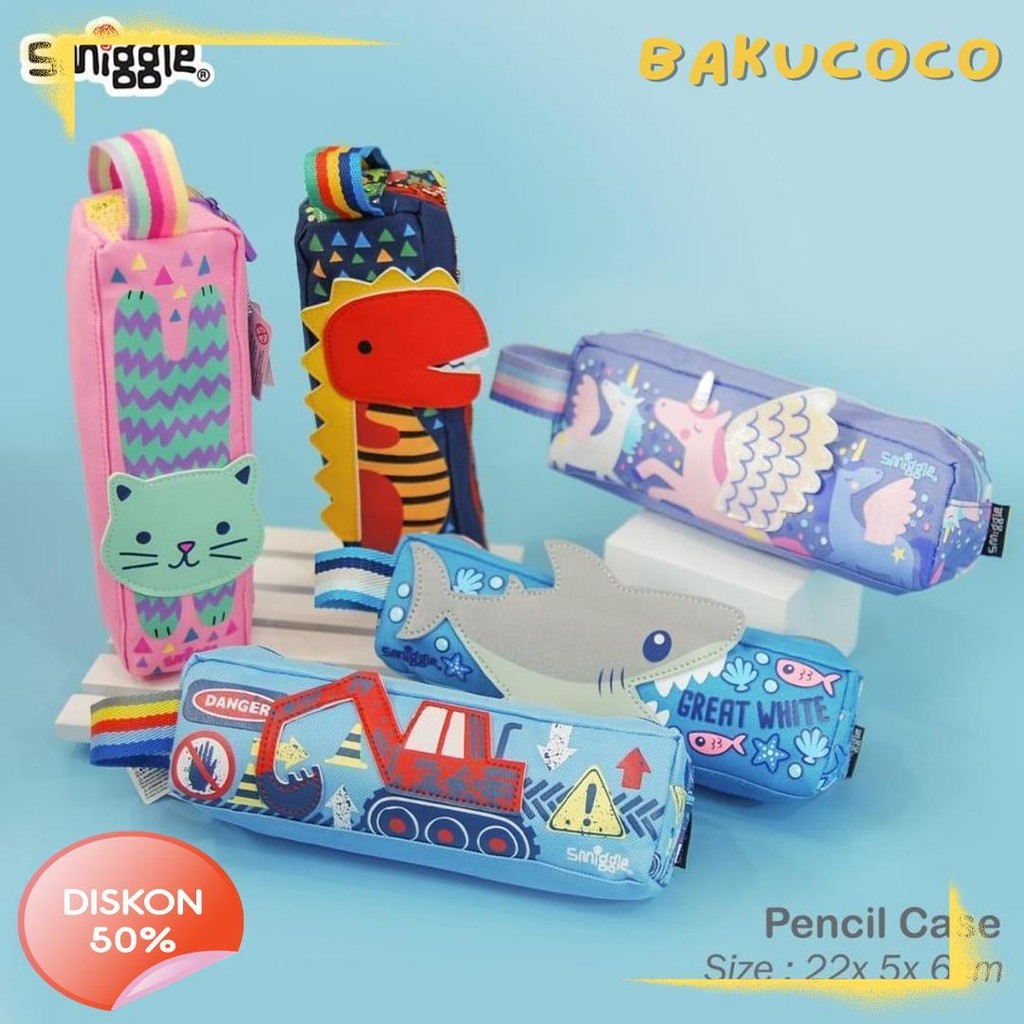 

Pencil Case Kotak Pensil Smiggle 1 Zipper Karakter Flash Sale! Diskon Hingga 70%