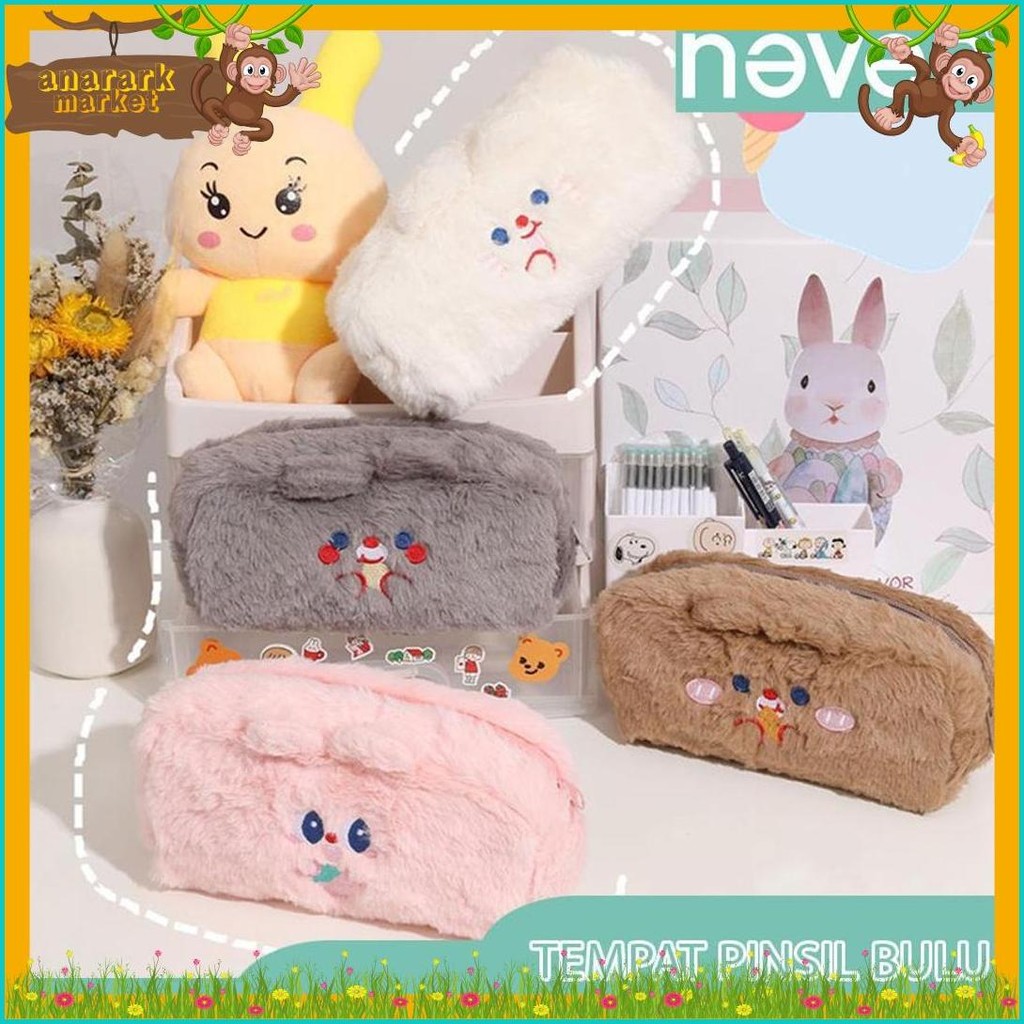 

Never Official- Tempat Pensil Bulu Soft Cute/ Tas Pensil Kosmetik/ Pouch Makeup Kecil Diskon