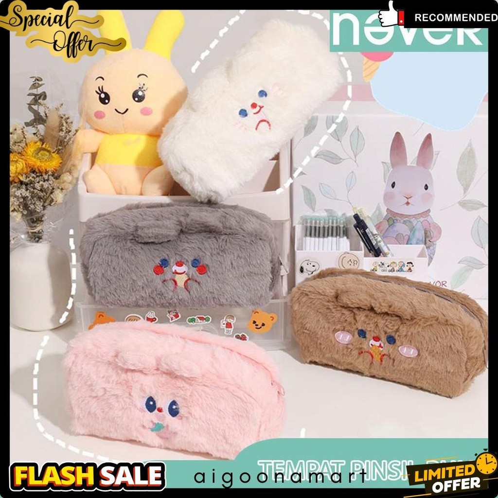 

Never Official- Tempat Pensil Bulu Soft Cute/ Tas Pensil Kosmetik/ Pouch Makeup Kecil Diskon