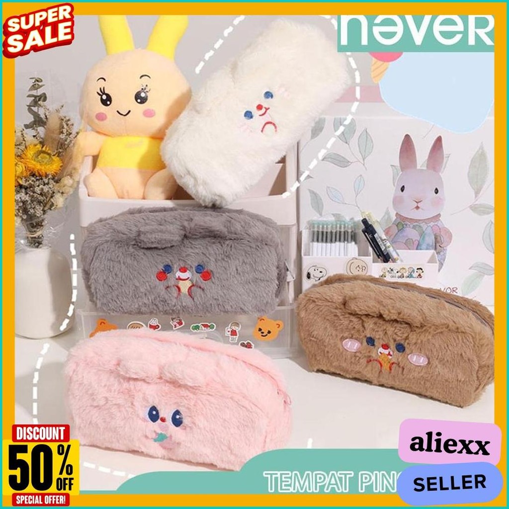 

Never Official- Tempat Pensil Bulu Soft Cute/ Tas Pensil Kosmetik/ Pouch Makeup Kecil Flash Sale! Diskon Hingga 70%