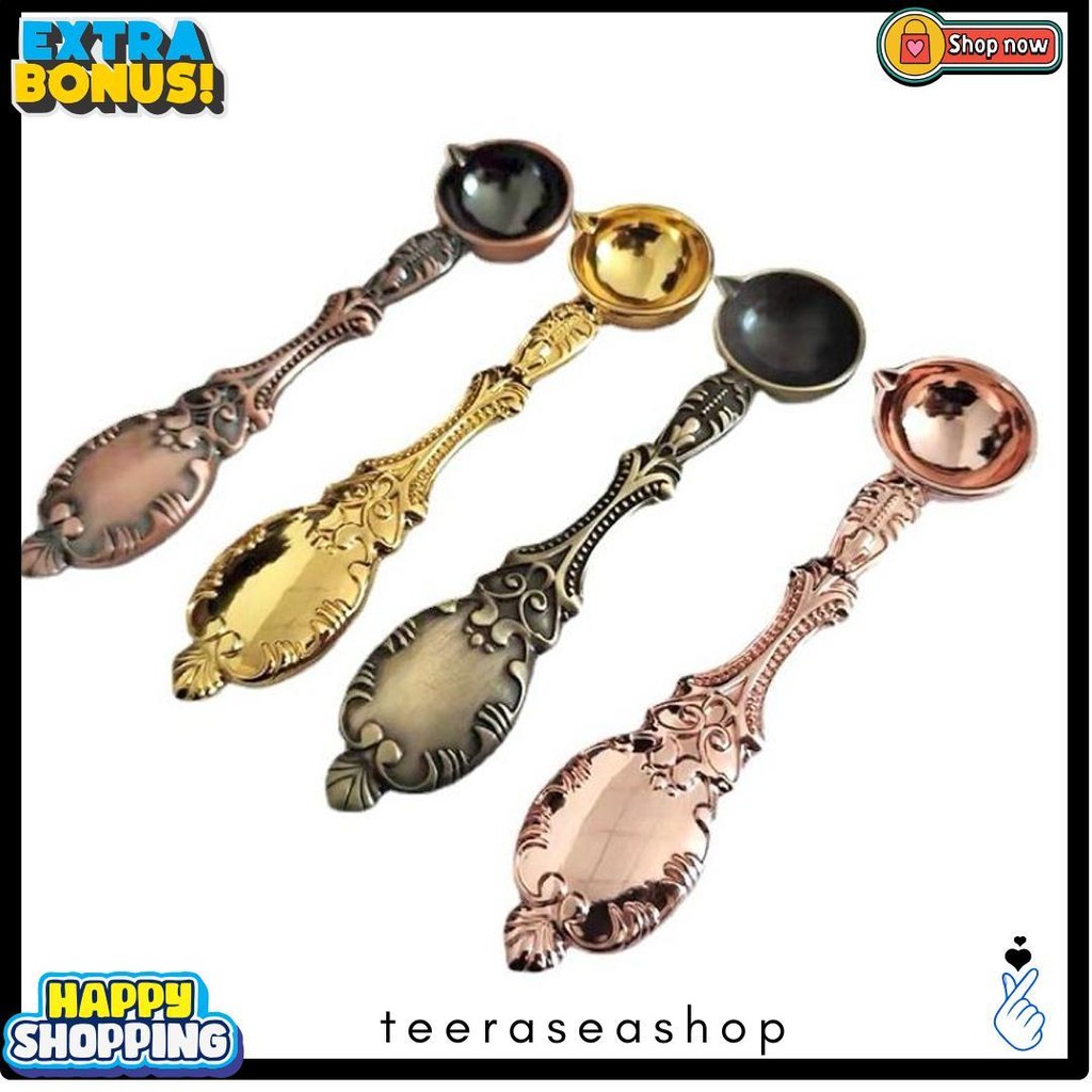 

Sendok Wax Seal Vintage Retro Spoon | Vintage Hard Bronze Spoon / Sendok Hias Peleleh Seal Wax Flash Sale! Diskon Hingga 70%