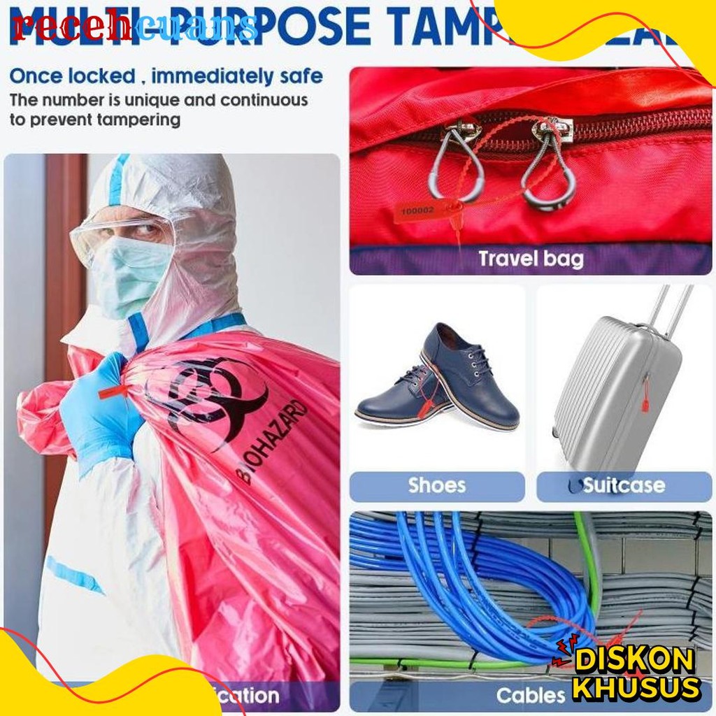 

100Pcs Security Seal 25Cm Segel Koper Segel Locis Security Seal Locis Satu Kunci Diskon