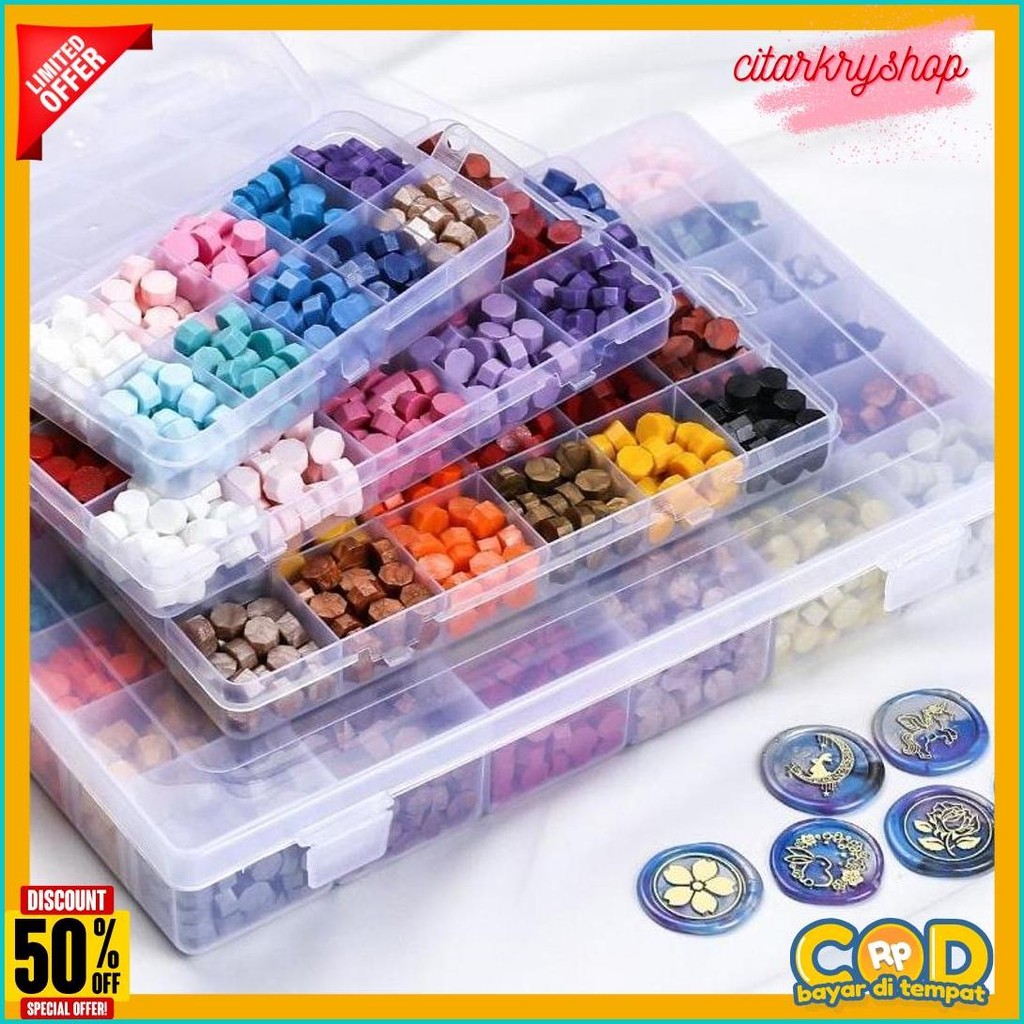 

Isi 200 Octagon Wax Particles Diy Lilin Wax Partikel 10 Color Diy Stempel Wax Diskon Setengah Harga