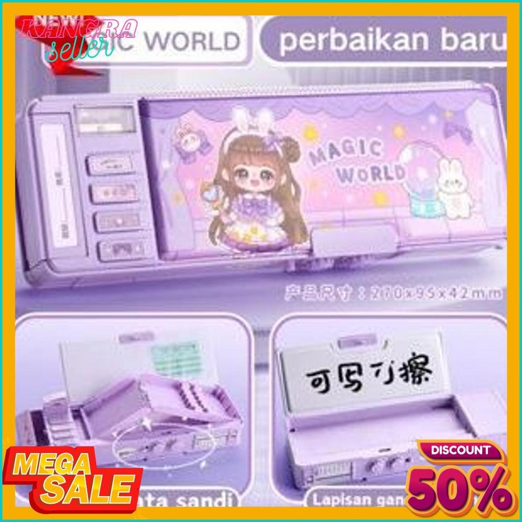 

Tempat Pensil Multifungsi Motif Unicorn / Dinosaurus / Astronot Untuk Anak Tk/Kotak Pensil Pola Kartun Lapisan Ganda Tunggal Dengan Rautan Kapasitas Terlaris! Produk Ini Banyak Dicari