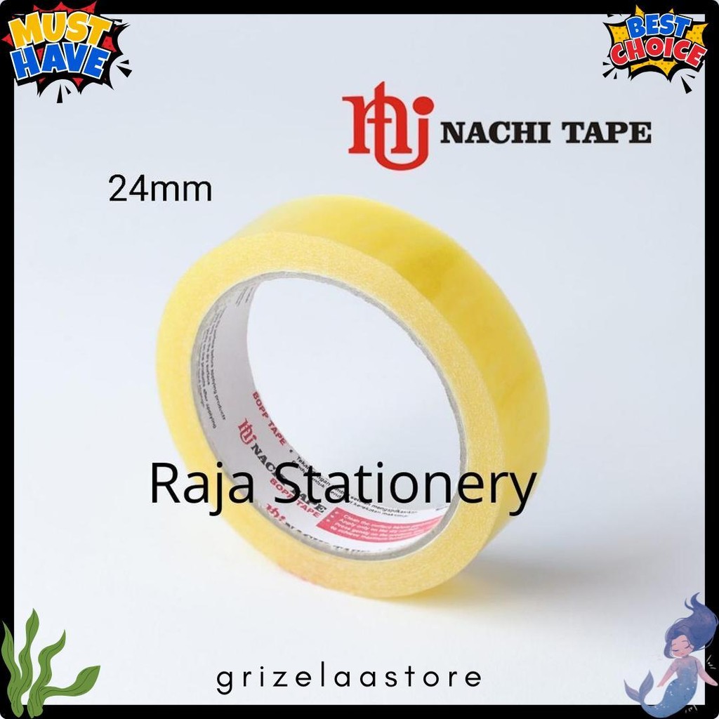 

Nachi Stationery Tape 12Mm 24Mm Selotip Solatip Lakban Solasi Isolasi Nachi [1 Box] Terlengkap Dan Termurah