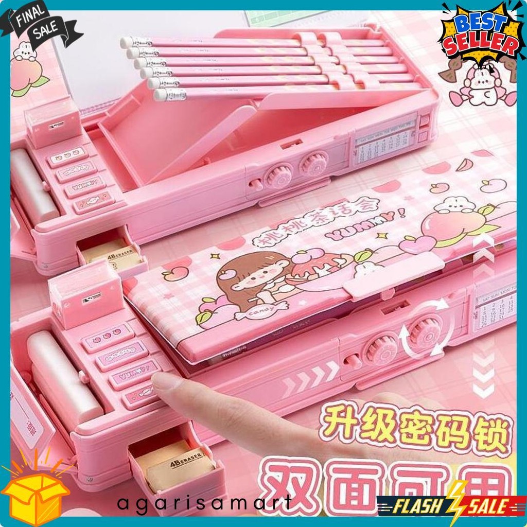 

Tempat Pensil Multifungsi Motif Unicorn / Dinosaurus / Astronot Untuk Anak Tk/Kotak Pensil Pola Kartun Lapisan Ganda Tunggal Dengan Rautan Kapasitas Terlengkap Dan Termurah