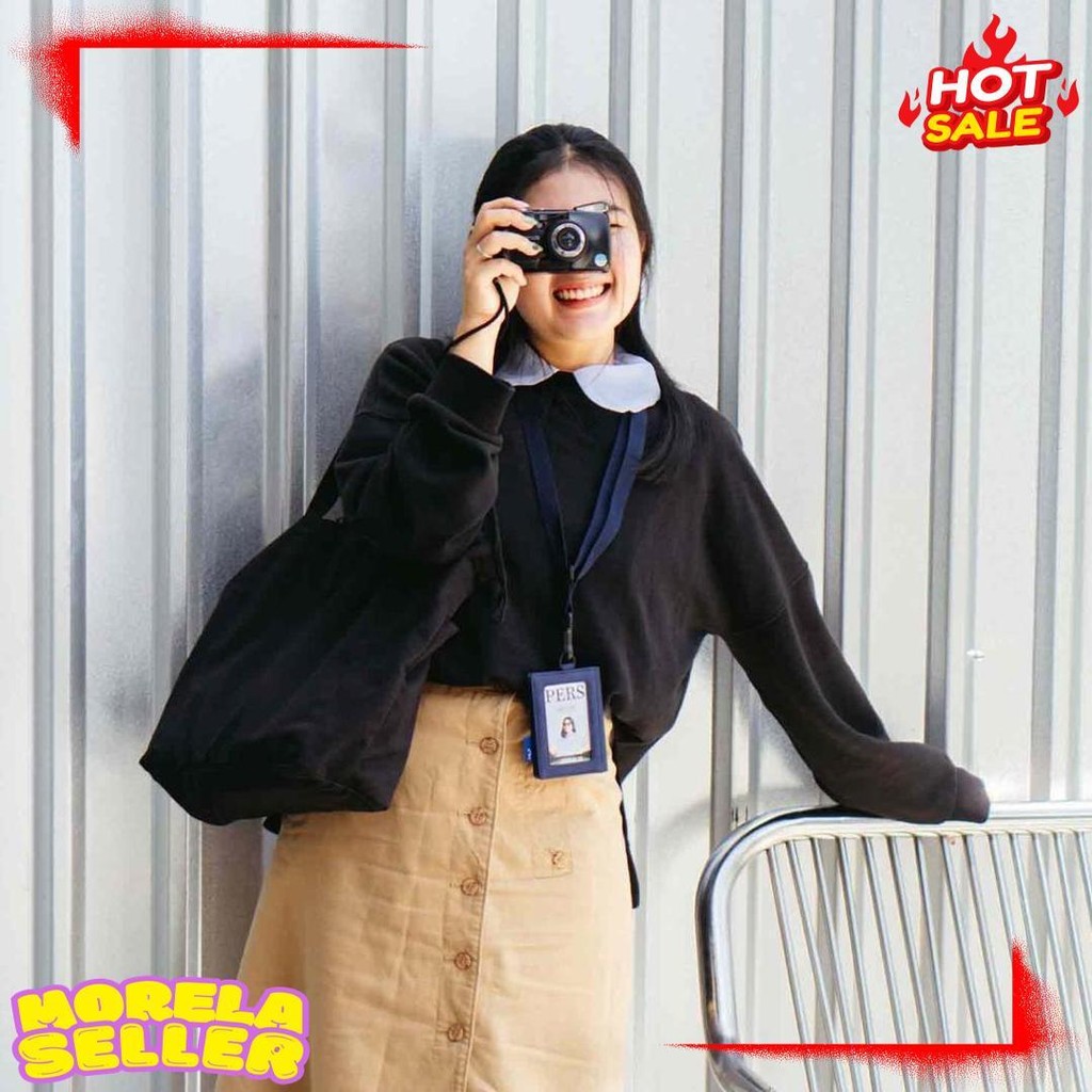 

Wallts Lorey Navy - Lanyard Name Tag Id Card Pria Wanita Diskon Setengah Harga