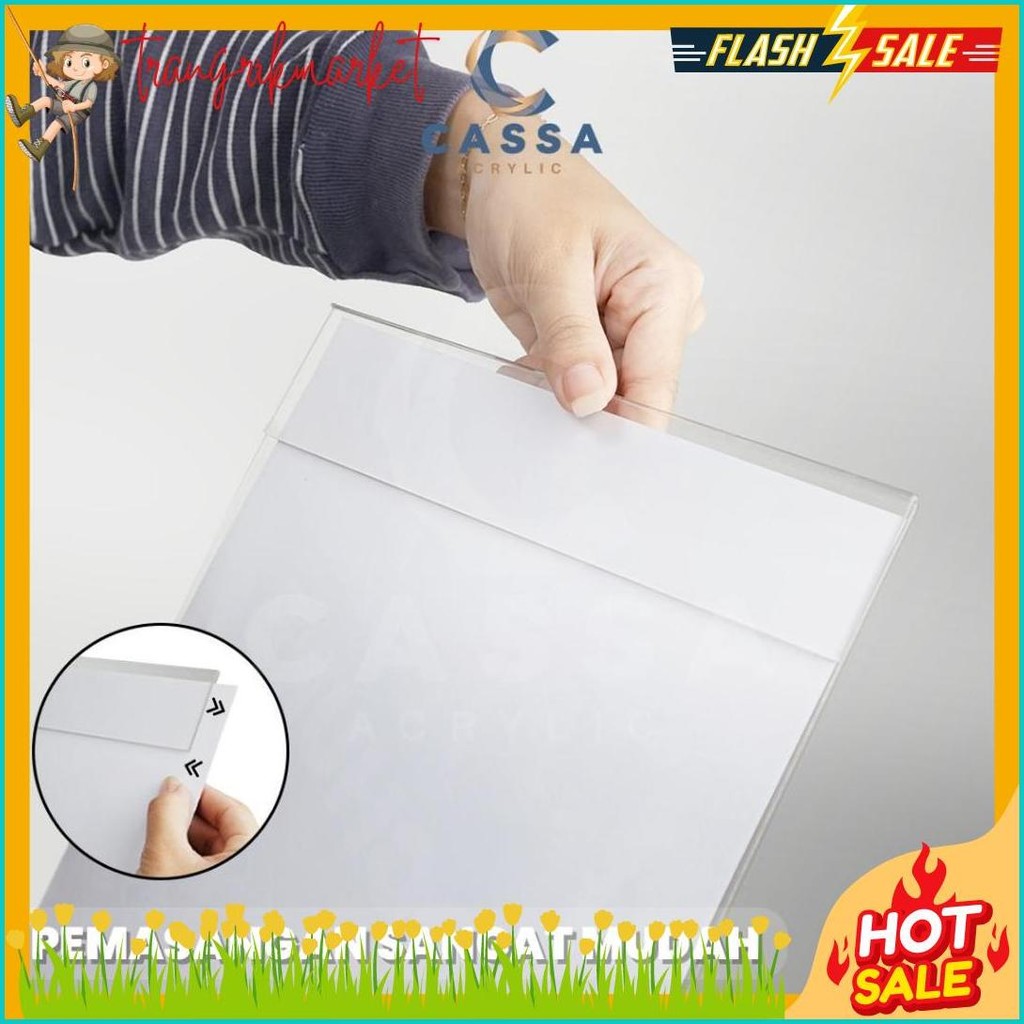 

Tempat Brosur Tempel / Sign Holder Acrylic / Akrilik Dinding A2 Terlengkap Dan Termurah