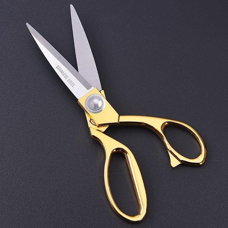 

uk-75 Gunting Kain / Bahan Luxury QIUDISI Gagang Emas 10,5 Inch Gunting Bahan Kain / Gunting Potong Bahan Kain /Tailor Scissors Textile Scissors Terlaris