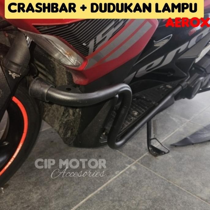Crashbar Aerox 155 Tubular dudukan lampu Aerox 155