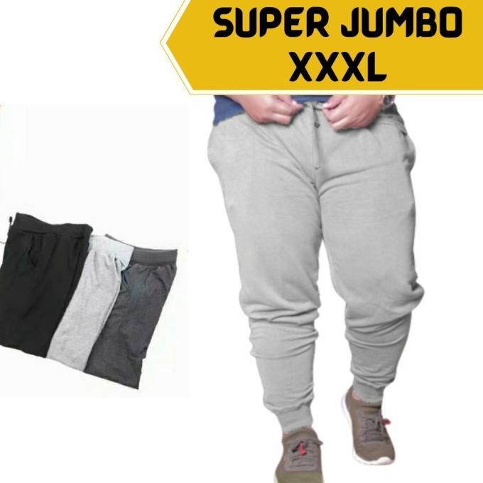 (Good) Celana Training Jogger Pria Wanita Jumbo big size XXXL