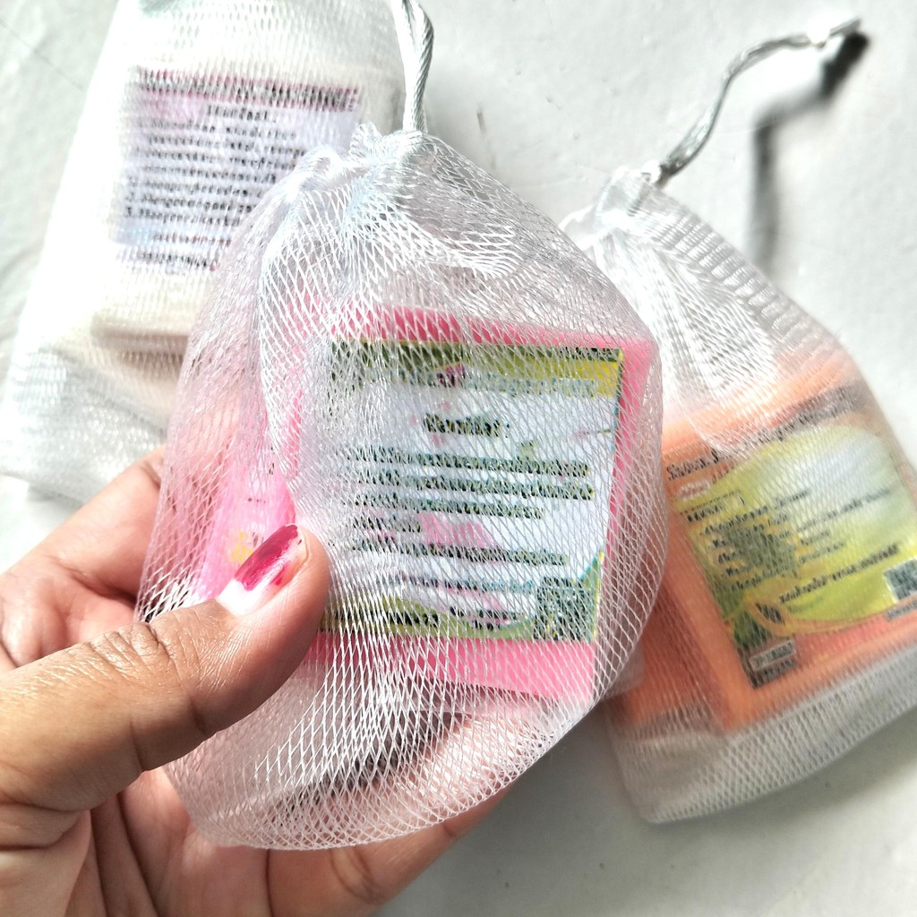 Jaring Sabun Batang - Kantong Sabun Batang - Kantong Sabun Susu Collagen