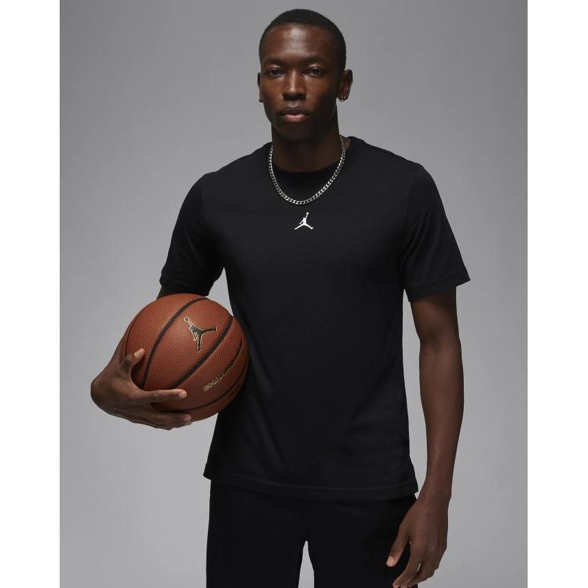 Baju Basket Pria Jordan Black Dry-Fit Sport Ss Top Fn5829-010 Co