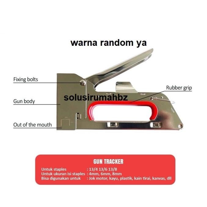 Kualitas terbaik] STAPLES GUN R23 Alat stapler Tembak Jok Motor Sofa Furniture Mesin Pak