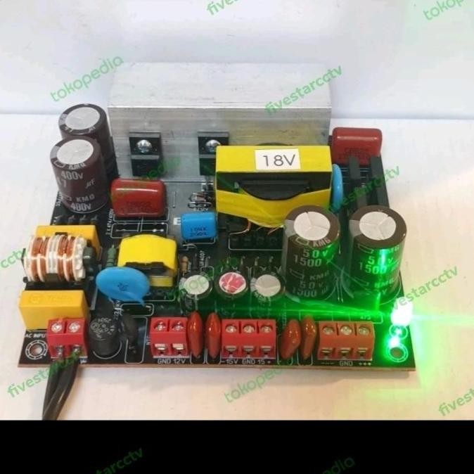 #@#@#@#@] PROMO TRAFO SMPS SWITCHING 10A CT 18V EXTRA 1.5A CT 15V & - 12V