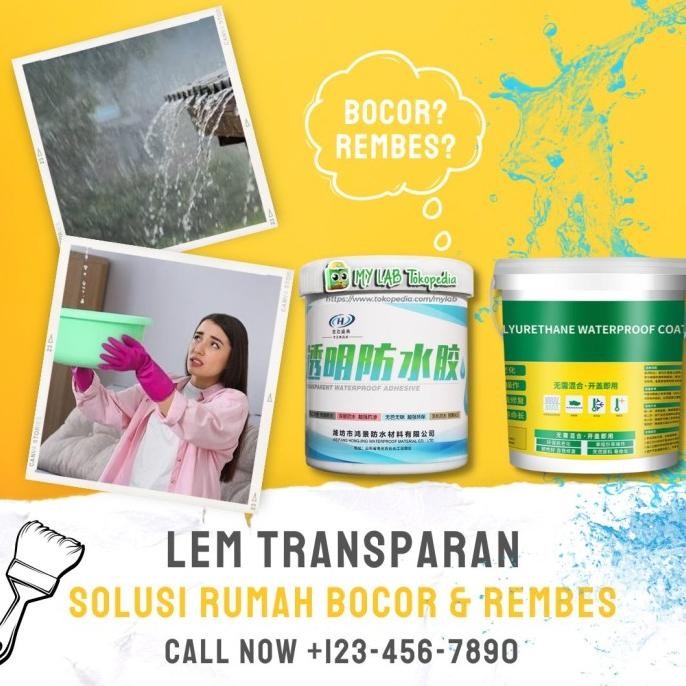 Promo LEM ANTI KEREMBES X2000 Lem Transparan Waterproof Anti Bocor COD