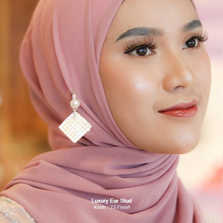 Pearlium - Giwang Mutiara (925K Sterling Silver/ Perak) Kode 13