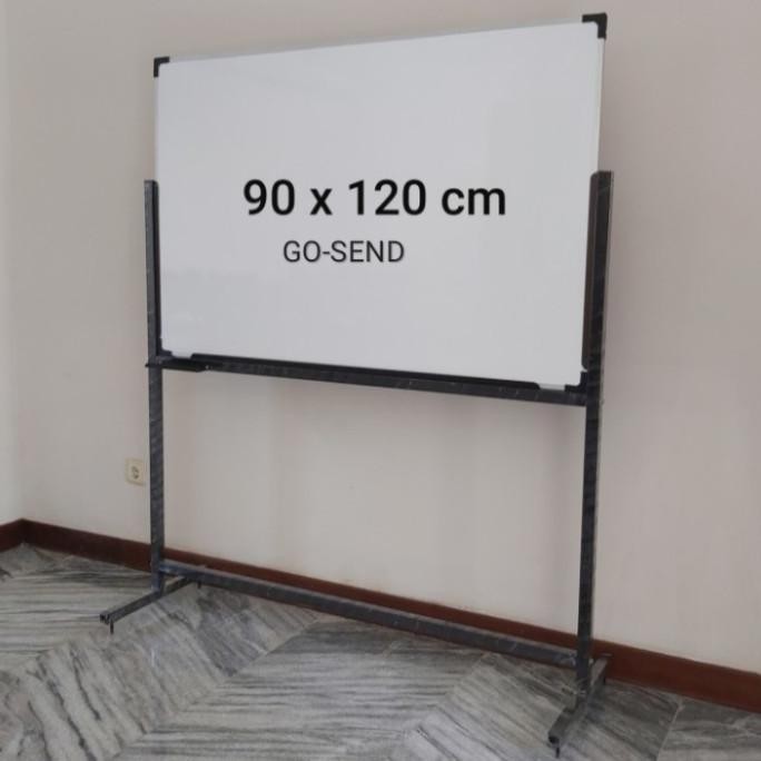 TERMURAH - Whiteboard + standing 90 x 120