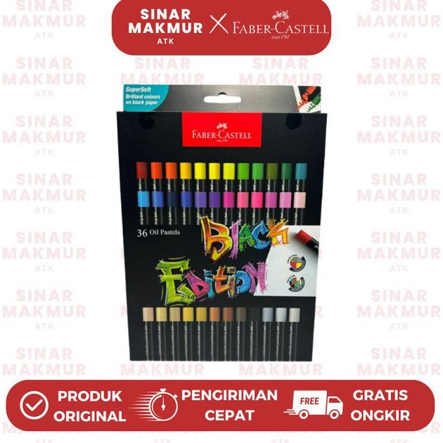 

Crayon/Oil Pastel Black Edition Series Faber Castell 36 Warna (Set)