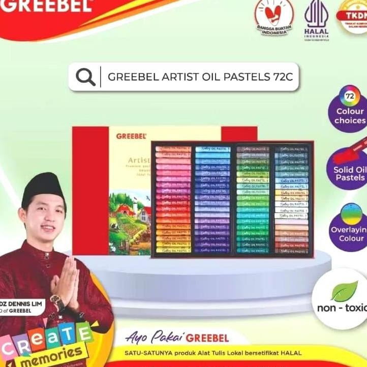 

Artist Oil Pastel 72 Warna / Greebel Crayon Artist 72C