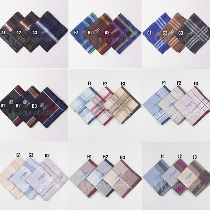 (Good) Sapu tangan pria / saputangan pria katun / handkerchief