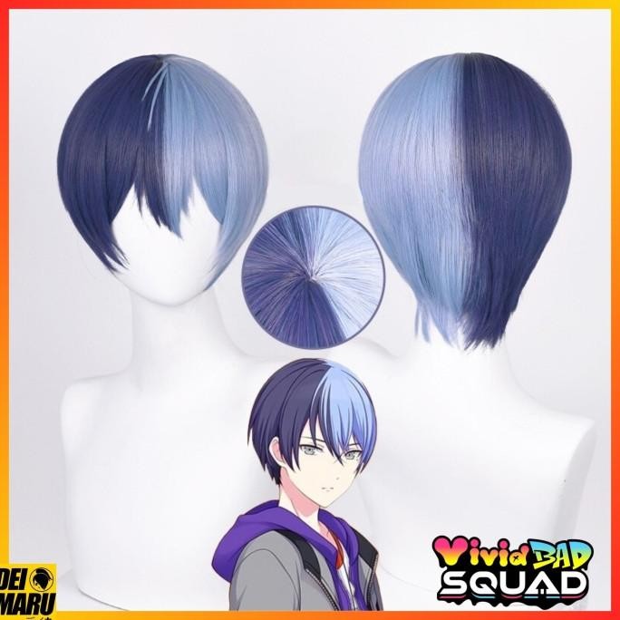 BEBAS ONGKIR - Wig Cosplay Project Sekai Aoyagi Toya Vivid Bad Squad Rambut Palsu