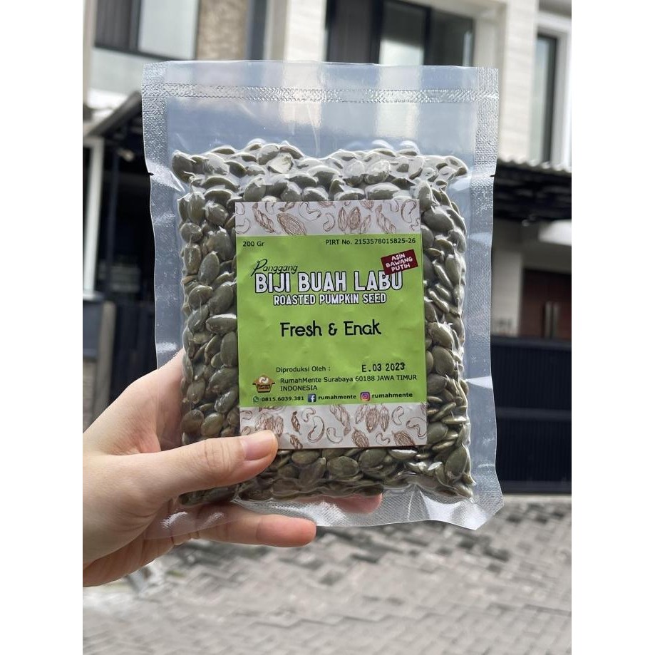 

(Good) PUMPKIN SEED SALTED GARLIC 200GR BIJI BUAH LABU PANGGANG ASIN BAPUT