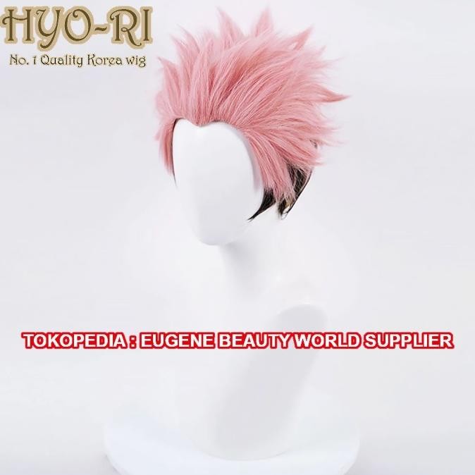 TERLARIS - READY STOK - WIG COSPLAY JUJUTSU KAISEN SUKUNA ITADORI YUJI ITADORI