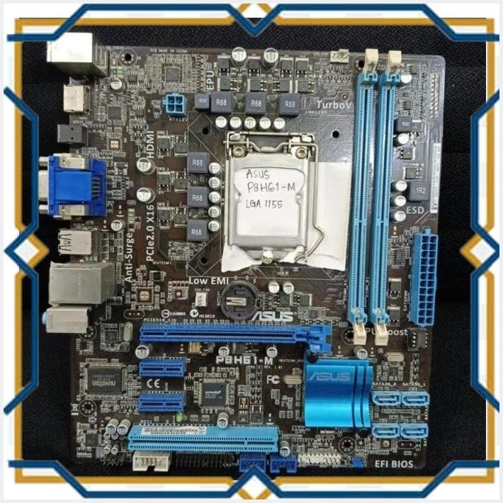 [biz] motherboard asus p8h61 - m lga 1155 minus lan