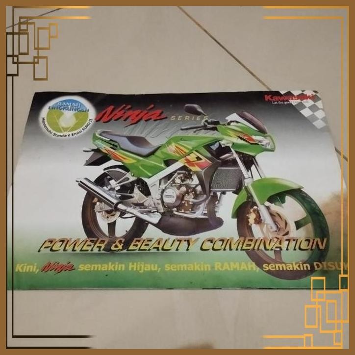 [YNM] FS BROSUR KAWASAKI NINJA R (NINJA SERIES) TH 2006/2007 SUPERKIPS HIJAU