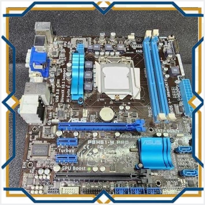 [biz] motherboard asus p8h61-m pro lga 1155 ram ddr3 intel h61