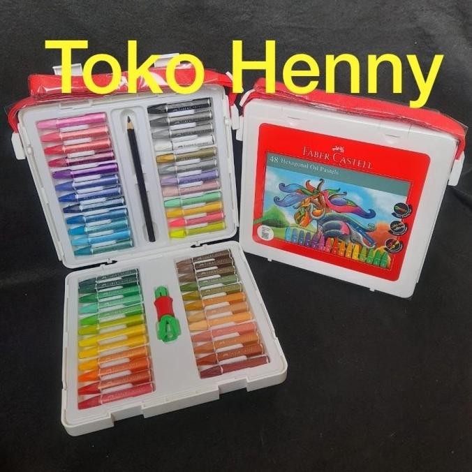 

Baru Crayon Oil Pastels Faber Castell Isi 48 Warna Premium