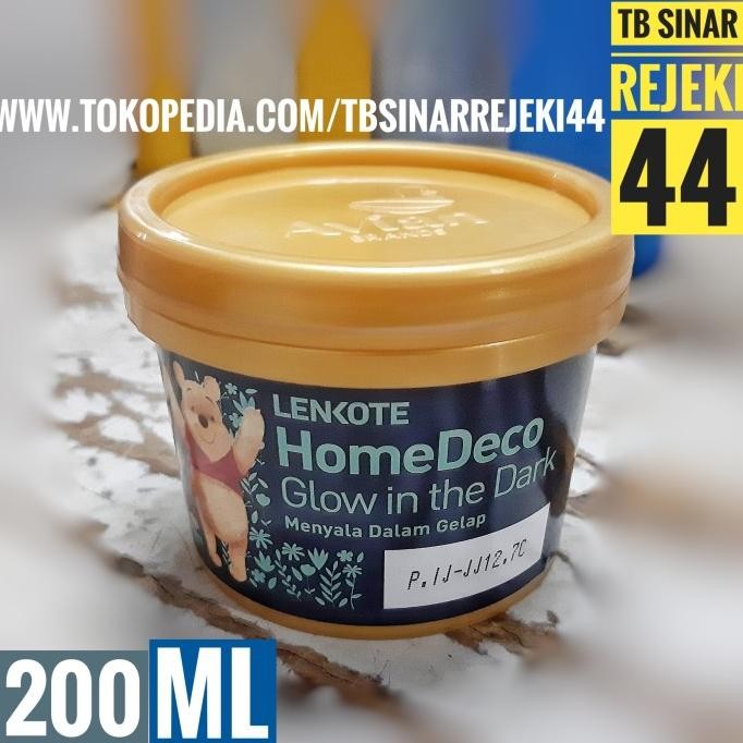 

Baru Lenkote Homedeco 200 Ml Cat Tembok Glow In The Dark / Fosfor Home Deco Premium