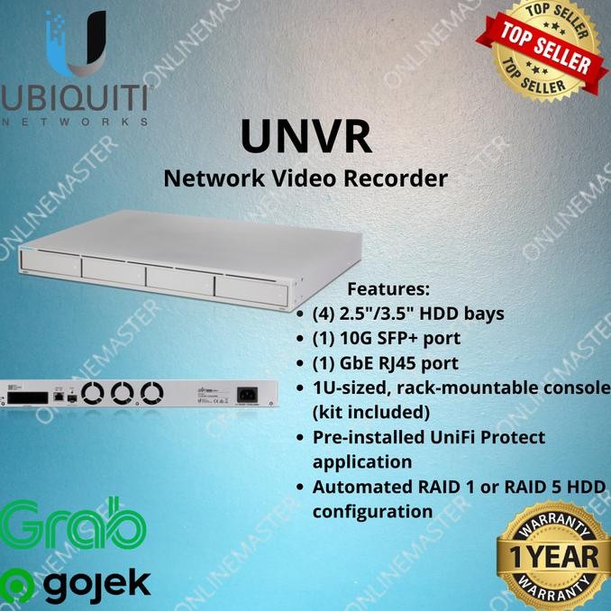 Ubiquiti Unvr Unifi Protect Network Video Recorder New Stok