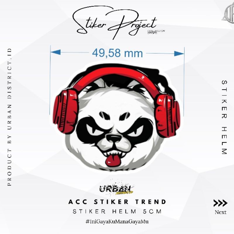 

*PromoGet2* Stiker Helm Laptop Dekorasi Kekinian Size S 5 Cm By Urban District Id Sk 22 Stiker Garskin HP/Case Custom Dan COD