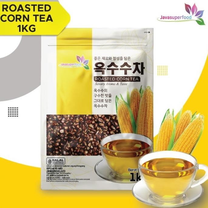 

(Good) Teh Biji Jagung Panggang Korea Utuh 1kg Lokal / Roasted Corn Seeds 1Kg