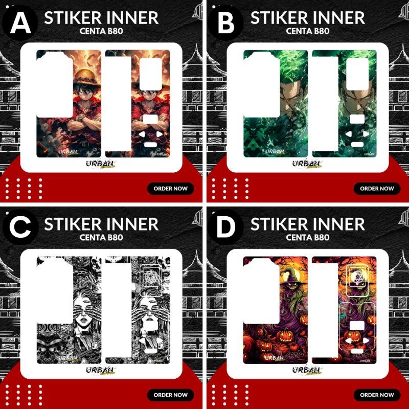 

*PromoGet2* Stiker B80 Anime Collection 7 Stiker Garskin HP/Case Custom Dan COD