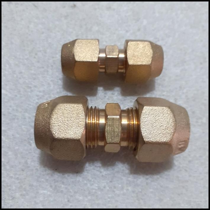 Dobel Nepel Set 1/4 Dan 3/8 Untuk Pipa Ac